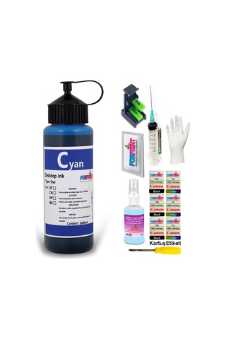Canon E404/E414/E464/E474/E484 Yazıcı Uyumlu Mürekkep Seti 4 x 500 ML