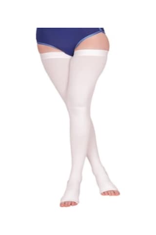 Anti Embolizm Emboli Varis Çorabı Diz Üstü Hastane Burnu Açık