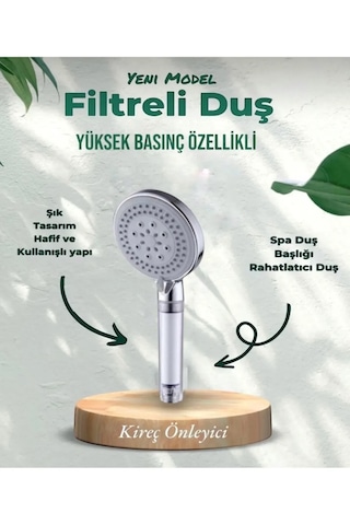 Truva Ultra Lüks 2 Adet Yedekli Kireç Önleyici Su Tasarruflu Duş Krom