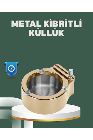 Yeniden Doldurulabilir Çakmaklı Küllük Dayanıklı Yapı