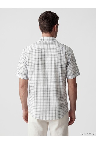 Lcwaıkıkı Classic Gri Regular Fit Ekose Poplin Erkek Gömlek
