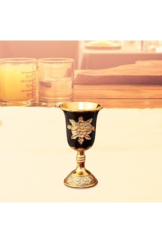 Homyl Avrupa Kadeh Mini Yaratıcı Vintage Şarap Kadehi Siyah Siyah