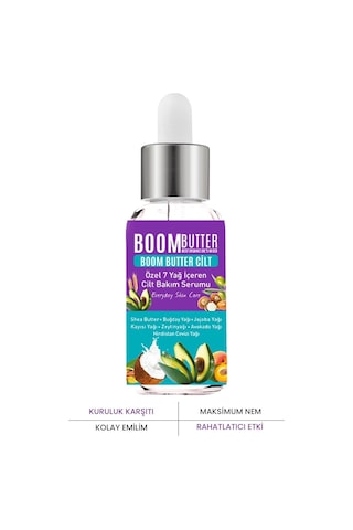 Herbal Scıence Boom Butter 7 Yağ İçeren Maksimum Nemlendirici Cilt Bakım Serum 20 Ml Sku: Smg8690010506818