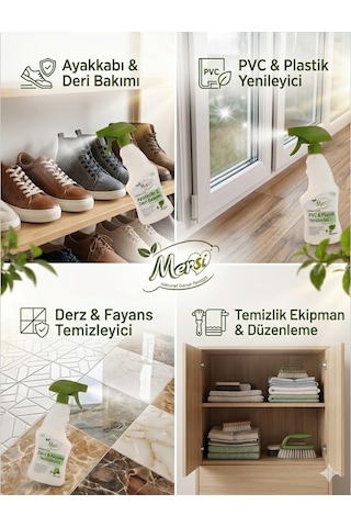 Bitkisel İçerikli Genel Temizleyici 750 Ml - %100 Vegan Çok Amaçlı Sprey Temizlik Sıvısı