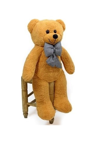 90 Cm Papyonlu Peluş Ayıcık - % 100 Yerli 001