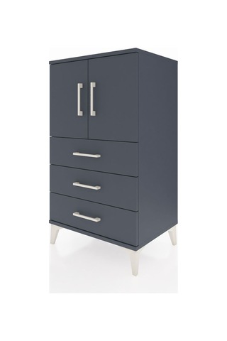 Hyperion Komodin 2 Raflı 3 Çekmeceli 2 Kapaklı 60x44x106 Antr... Antrasit