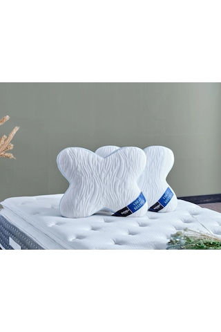 Doqu Home Visco Kelebek Yastık 53 Cm X 42 Cm - Beyaz Beyaz
