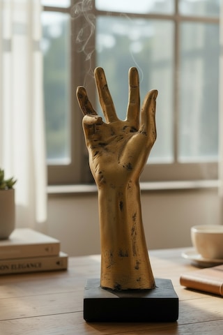 El Figürlü Dekoratif Masaüstü Biblo Heykel Ev Ve Ofis Aksesuarı