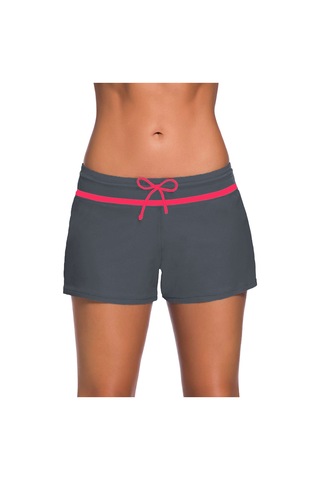 Mufunye Bayan Yazlık Düz Paça Mayo Şortu İç Astar Gri Pembe Cn:xl Diğer