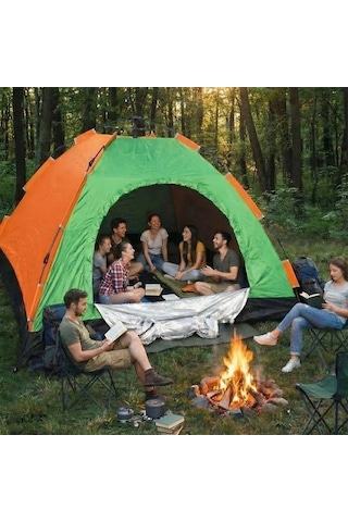 8 Kişilik Otomatik Kurulum Kamp Çadırı Outdoor , Suya Dayanıklı Hızlı Kurulum Piknik Ve Doğa İçin Çok Renkli