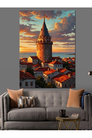 Ahşap Tablo Dalında Taze Mor Üzüm Salkımı