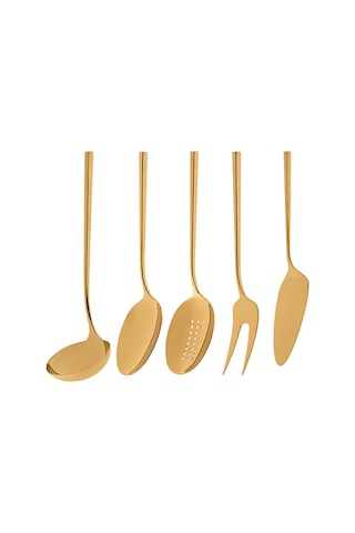 Jumbo 1001 Titanyum Gold 5 Parça Servis Seti Çelik
