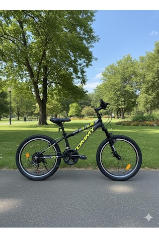 Tommybike 20 Jant Vitesli Bisiklet Duble Jant 21 Vites Ön Amortisörlü Çocuk Bisikleti Sarı