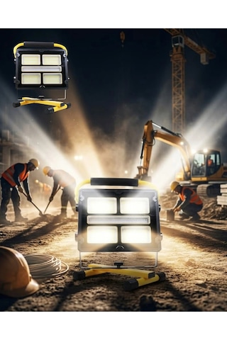 Taşınabilir Solar Şarjlı Led Kamp Feneri 400 Led Süper Parlak Çok Fonksiyonlu Aydınlatma