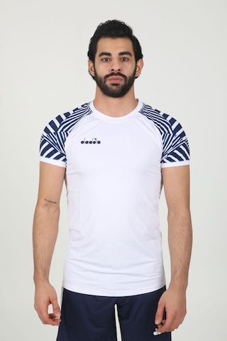 Diadora Derby Tişört Beyaz Lacivert