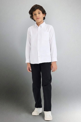 Defacto Erkek Çocuk Düz Paça Basic Düz Gabardin Pantolon X4224a626spbk81 Siyah-bk81
