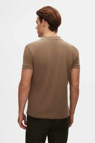 Twn Slim Fit Vizon Pike Dokulu Yarım Fermuarlı Polo Yaka T-shirt 4ec14ortfrplo Vizon