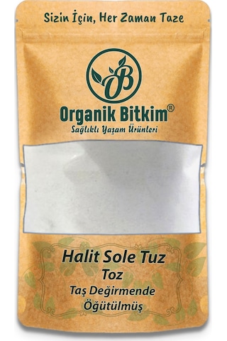 Organik Bitkim Halit Sole Tuz Taş Değirmende Öğütülmüş 500 Gr