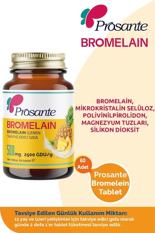 Prosante Bromelain 500 Mg 60 Tablet