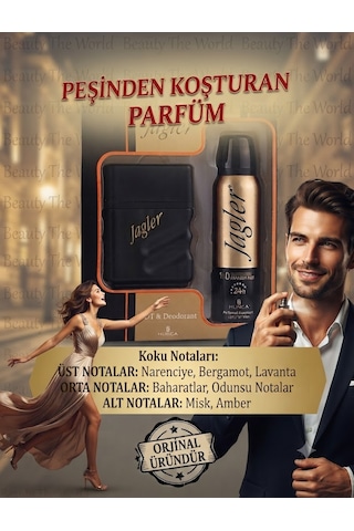 Jagler Men Edt 50 Ml & Deodorant 150 Ml Erkek Hediye Seti Özel Seri Odunsu
