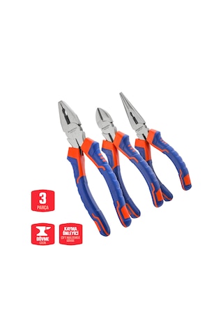 Workpro Wp201007 200mm/160mm Profesyonel 3 Lü Pense Seti
