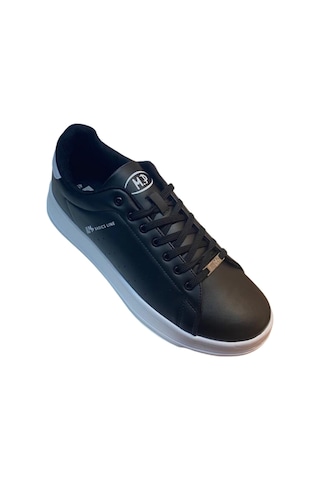 M.p. 232-1255 Bn Erkek Siyah-beyaz Cilt Günlük Spor Ayakkabı-siyah Siyah