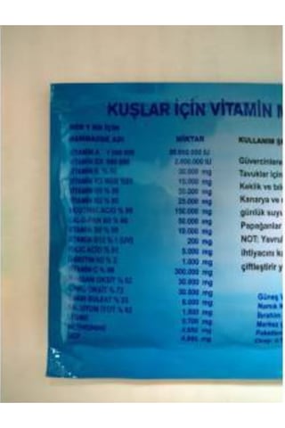 20gr. Kızıştırıcı Vitamin Ilyas Yıldırım Yerli Üretim. Tüm Hayvan
