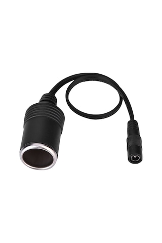 Moveevo 12v Araba Sigara Çakmak Adaptörü - 5.5 2.1mm Dc Dişi Bağlantı, 30cm Uzunluk, Saf Bakır Tel, Araba Hava Pompa Ve Buzdolabı İçin