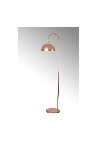 Lambader Eskitme Metal Gövde Modern Tasarım Ayarlanabilir Başlık Yerden Dekoratif Aydınlatma 160 Cm - Bakır