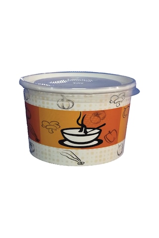 16 Oz Karton Çorba Kasesi Kapaklı 500 Adet