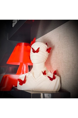 Butterfly Passion Mumya Büst 270mm X 250mm Büyük Boy Dekorasyon