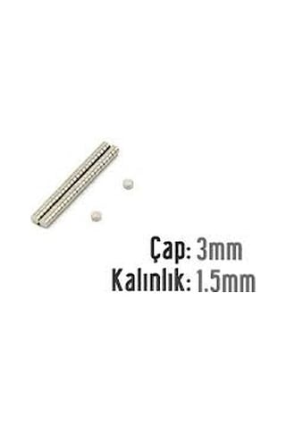 Neodyum Mıknatıs 3x1,5 Mm 10 Adet