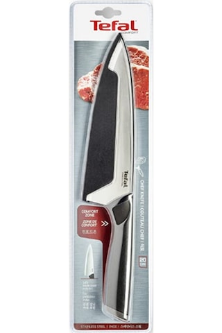 Tefal Comfort 20 Cm Şef Bıçağı, Siyah, Paslanmaz Çelik