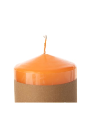 Mudo Home Sütun Mum Turuncu 7x7cm