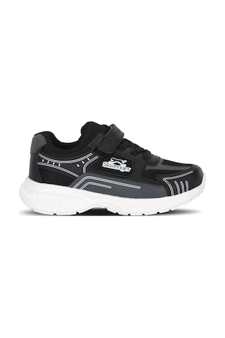 Slazenger Pırus Unisex Çocuk Siyah / Beyaz Günlük Spor Ayakkabısı Siyah - Beyaz
