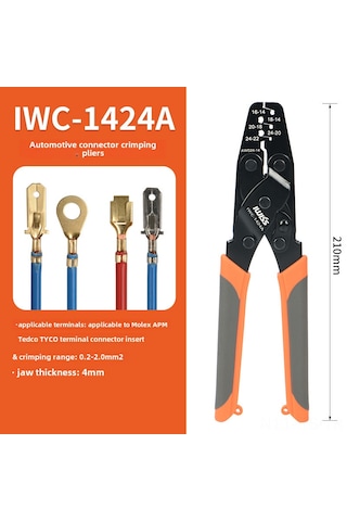 Reedark Molex Ve Tyco Terminal Bağlantıları İçin Yükseltilmiş Iwc-1424a Presli Bağlama Aracı - Güçlü Ve Pratik Konnektör Presleme Aleti