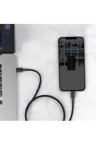 Baseus Typec Apple iPhone Uyumlu Şarj Kablosu PD 20W 1mt Siyah CATLWJ-01