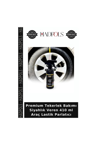 Premium Tekerlek Bakımı Siyahlık Veren 410 Ml Araç Lastik Parlatıcı