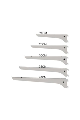 Raf Destek Kolu - Ahşap Raf Desteği, Raf Tutucu Ayak Beyaz