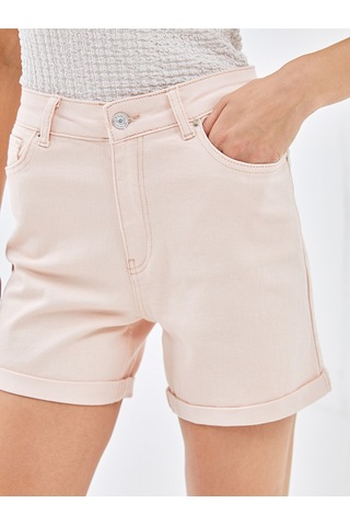 Lcw Jeans Pembe Mom Fit Kadın Jean Şort