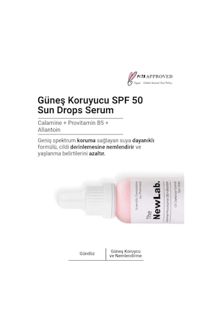 The NewLab Güneş Koruyucu Spf 50 Sun Drops Serum (Uva / Uvb Pa )