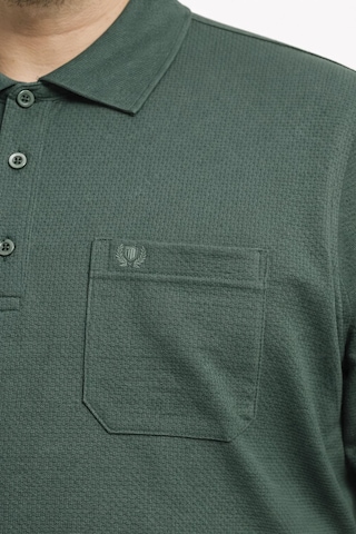 Classics Men Simenti Büyük Beden Erkek Polo Yaka Sweatshirt - 7564 Yeşil