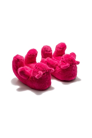 Twigy Pookie Kadın Fuşya Hayvanlı Panduf Fuşya 36/41 Pembe