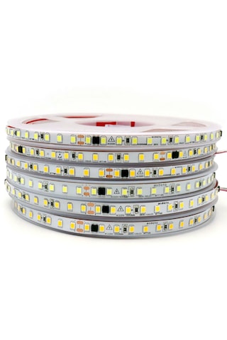 220v Trafosuz Yapışkanlı Dış Mekan Şerit Led Günışığı 3 M / 5 M 5 Metre Beyaz