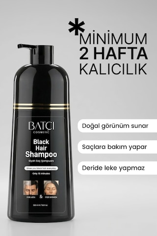 Batçı Saç Siyahlaştıran Anında Etkili Beyaz Kapatıcı Şampuan 350 ML