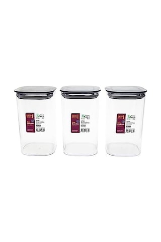 Omak 3 &apos Lü 1.1 Lt. Kare Erzak Kabı Seti