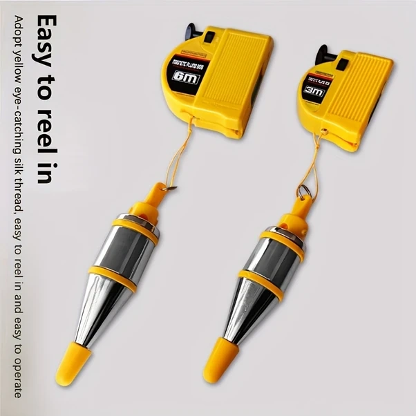 Willowhaven 6 Metre Manyetik Çekül Çekül İpi İnşaat Marangoz Manyetik Taban