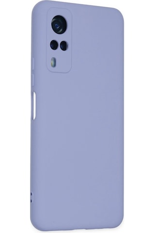 Gld-spt- Newface Vivo Y53s Kılıf Nano İçi Kadife Silikon - Lila