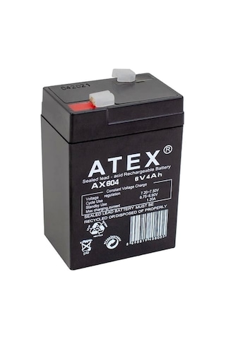 Atex 6 Volt 4 Ah Işıldak Aküsü 70 48 101 Mm