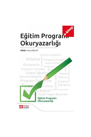 Eğitim Programı Okuryazarlığı E-kitap